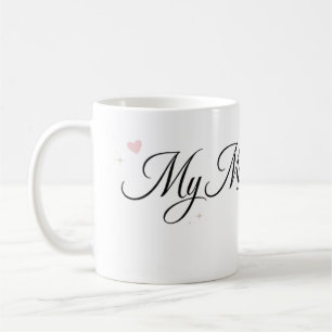 Mijn moeder is de beste elegante script mok
