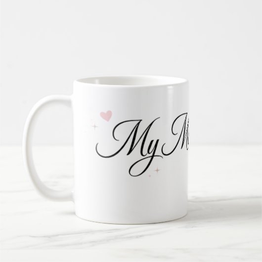 Mijn moeder is de beste elegante script mok (Links)