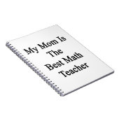 Mijn moeder is de beste leraar Wiskunde Notitieboek (Rechterzijde)