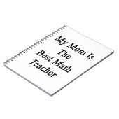 Mijn moeder is de beste leraar Wiskunde Notitieboek (Linkerzijde)