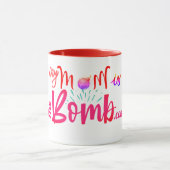 Mijn moeder is de Bomb Coffee-Mok Mok (Midden)