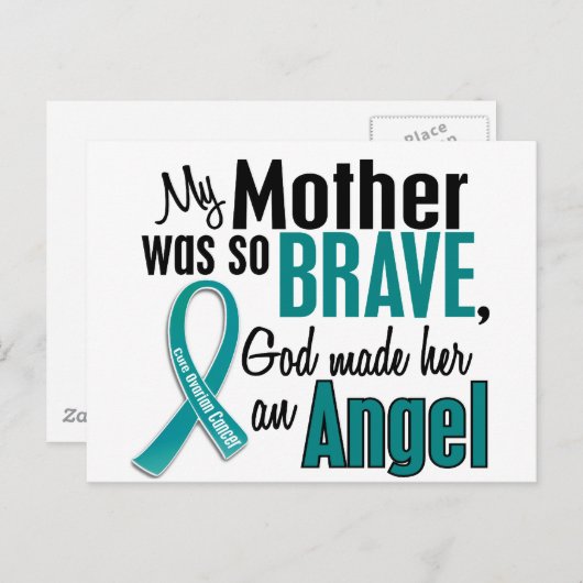 Mijn moeder is een engel 1 eierstokkanker briefkaart (Voorkant / Achterkant)