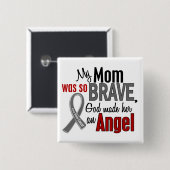 Mijn moeder is een engel 1 hersenkanker vierkante button 5,1 cm (Voorkant /achterkant)