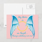 Mijn moeder is een engel briefkaart (Voorkant / Achterkant)
