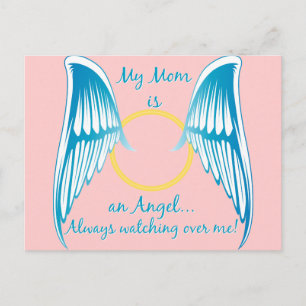 Mijn moeder is een engel briefkaart