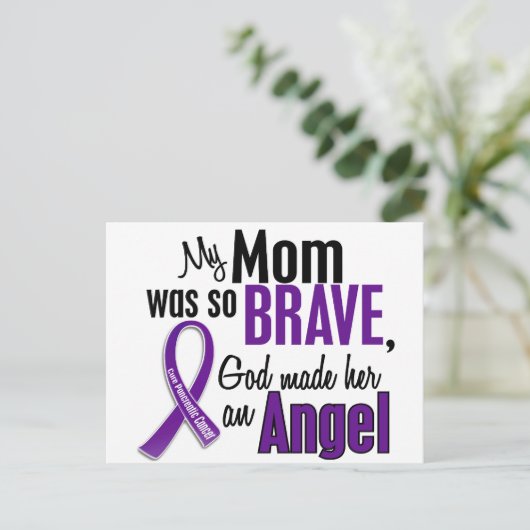 Mijn moeder is een engel-pancreaskanker briefkaart (Staand voorkant)