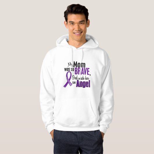 Mijn moeder is een engel-pancreaskanker hoodie (Voorkant volledig)