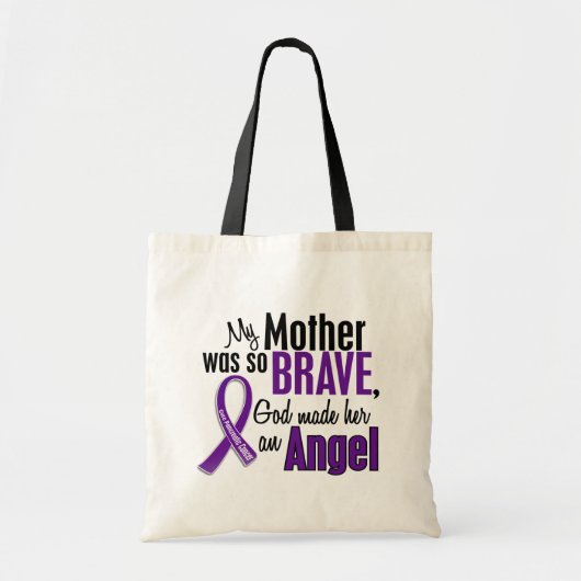 Mijn moeder is een engel pancreaskanker tote bag (Voorkant)