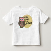 Mijn moeder is een hete uil. Papa ook. Kinder Shirts (Voorkant)
