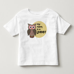 Mijn moeder is een hete uil. Papa ook. Kinder Shirts