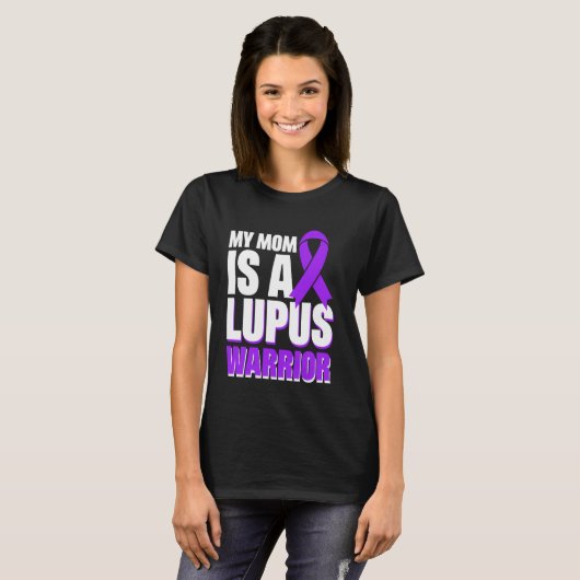Mijn moeder is een lupus krijger t-shirt (Voorkant volledig)