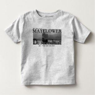 Mijn moeder is een Mayflower Descendant Kinder Shirts