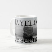 Mijn moeder is een Mayflower Descendant Koffiemok (Voorkant links)