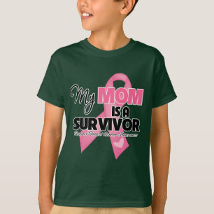 Mijn moeder is een overlevende - borstkanker t-shirt