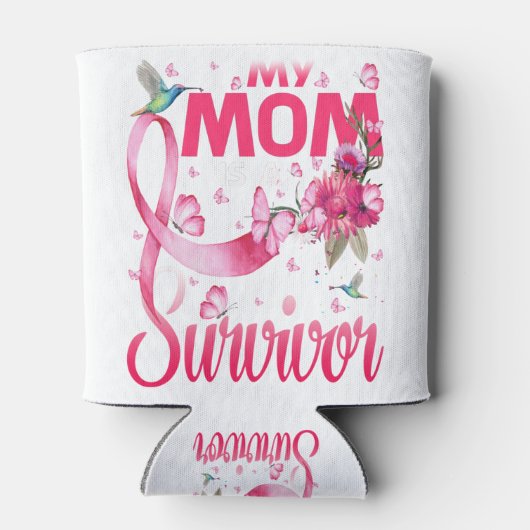 Mijn moeder is een overlevende borstkankerverwekke blikjeskoeler (Achterkant)