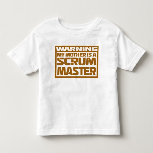 mijn moeder is een scrum meester kinder shirts (Voorkant)