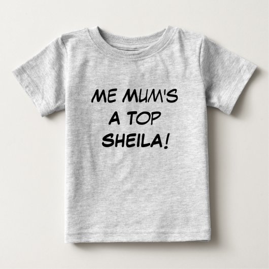 Mijn moeder is een top Sheila, Aussie-slang babysp (Voorkant)