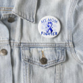 Mijn moeder is een vechtblauw ronde button 5,7 cm (In situ)