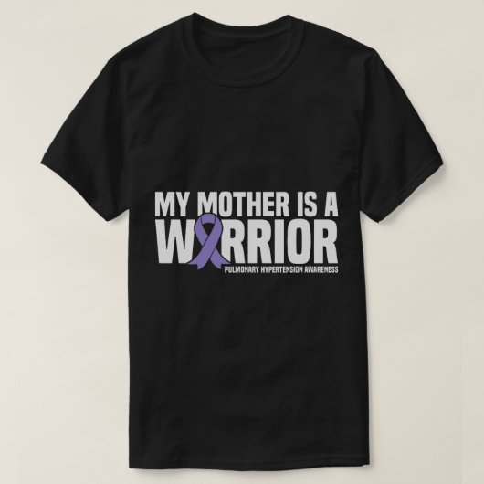 Mijn moeder is een Warrior Pulmonary Hypertension T-shirt (Design voorkant)