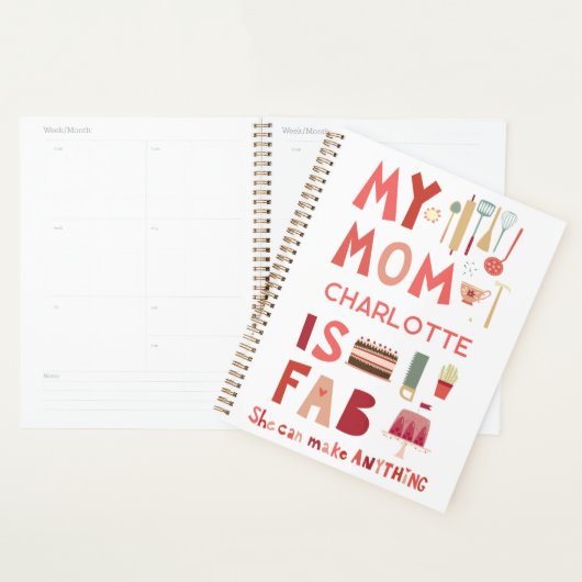 Mijn moeder is Fab gepersonaliseerd plezier Planner (Display)