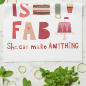 Mijn moeder is Fab Theedoek (Gevouwen)