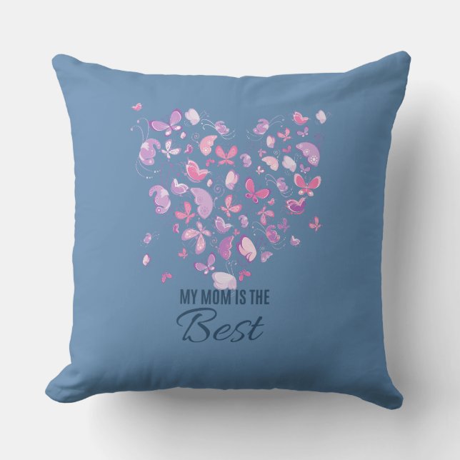 Mijn moeder is het beste mama cadeau kussen (Voorkant)