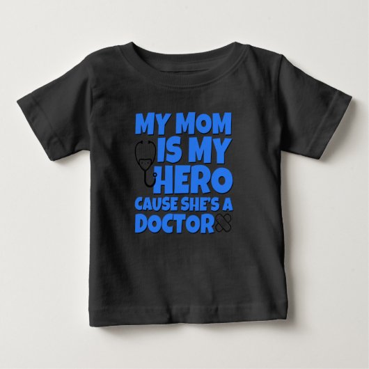 Mijn moeder is mijn held, Doctor shirt voor baby (Voorkant)