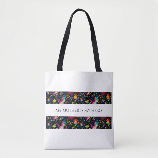Mijn moeder is mijn held / Trendy Tote Tas (Voorkant)