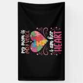 Mijn moeder is mijn stem Autisme Autistisch Bewust Spandoek (Verticaal)
