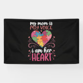 Mijn moeder is mijn stem Autisme Bewustzijn Spandoek (Horizontaal)