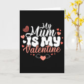 Mijn moeder is mijn Valentijn Funny Girls Valentij Kaart (Gele Bloem)