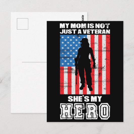 Mijn moeder is niet alleen een veteraan, ze is mij briefkaart (Voorkant / Achterkant)