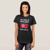Mijn moeder is Noord-Korea Pride Flag Heri T-shirt (Voorkant volledig)