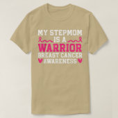 Mijn moeder is op de hoogte van borstkanker t-shirt (Design voorkant)