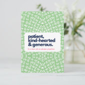 Mijn moeder is Pricless-Patient, Sind & Generous Bedankkaart (Staand voorkant)