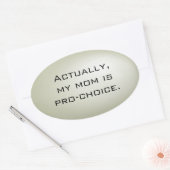 Mijn moeder is pro-choice sticker sheet - ovalen (Envelop)