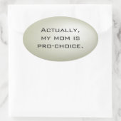 Mijn moeder is pro-choice sticker sheet - ovalen (Tas)