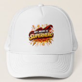 Mijn Moeder Is Superheld Petje Trucker Pet (Voorkant)