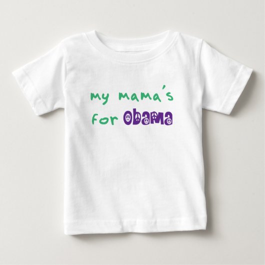Mijn moeder is voor Obama Toddler L/S T-Shirt (Voorkant)