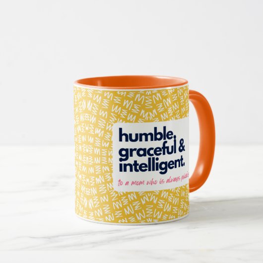 Mijn moeder is zonder grenzen, menselijk, graceful mok (Voorkant rechts)