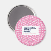 Mijn moeder is zonder prijs gewaardeerd, geliefd e magneet (Voorkant / Achterkant)