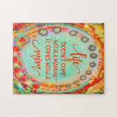 'Mijn moeder, mijn handleiding' Legpuzzel (Horizontaal)