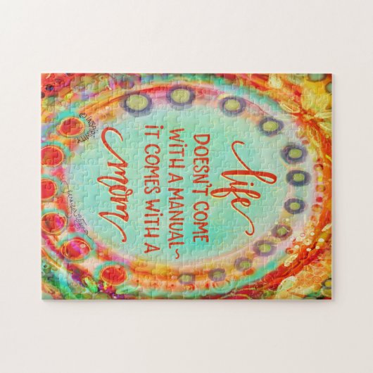 'Mijn moeder, mijn handleiding' Legpuzzel (Horizontaal)