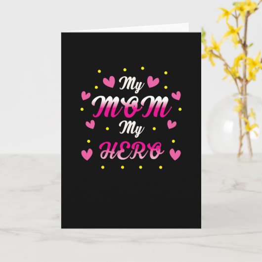 Mijn moeder, mijn held kaart (Gele Bloem)