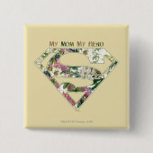 Mijn moeder Mijn Hero Vierkante Button 5,1 Cm (Voorkant)