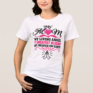 Mijn moeder mijn levende engel grootste zegen van Tri-Blend shirt