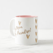 Mijn moeder Mijn paradijs Tweekleurige Koffiemok (Voorkant links)
