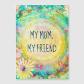 Mijn moeder, mijn vriend  bloemige magnetische Kaa (Voorkant)