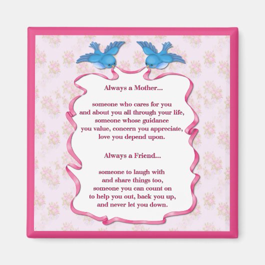 Mijn moeder, mijn vriend magneet (Voorkant)