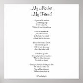 MIJN MOEDER MIJN VRIEND POSTER (Voorkant)